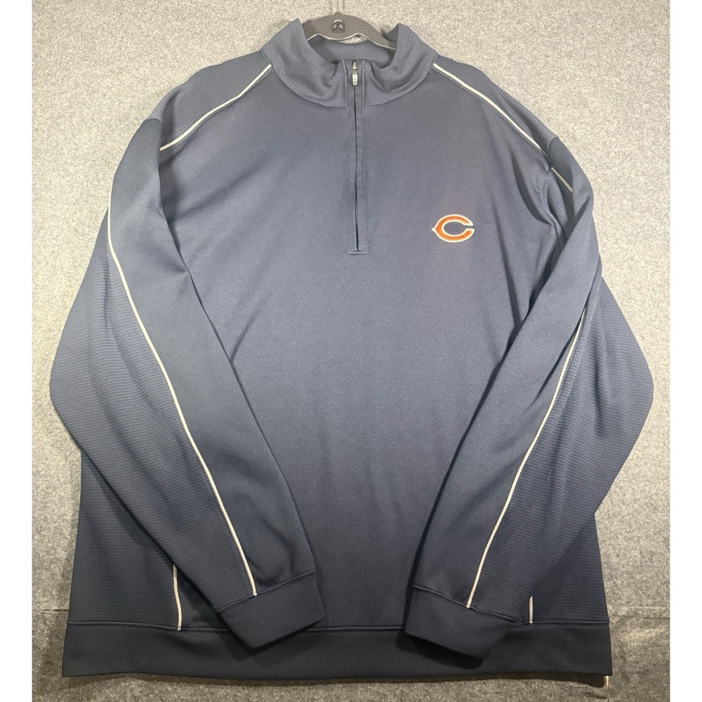 Cutter & Buck Chicago Bears CB DryTec‎ Quarter-Zip Pullover 2XT